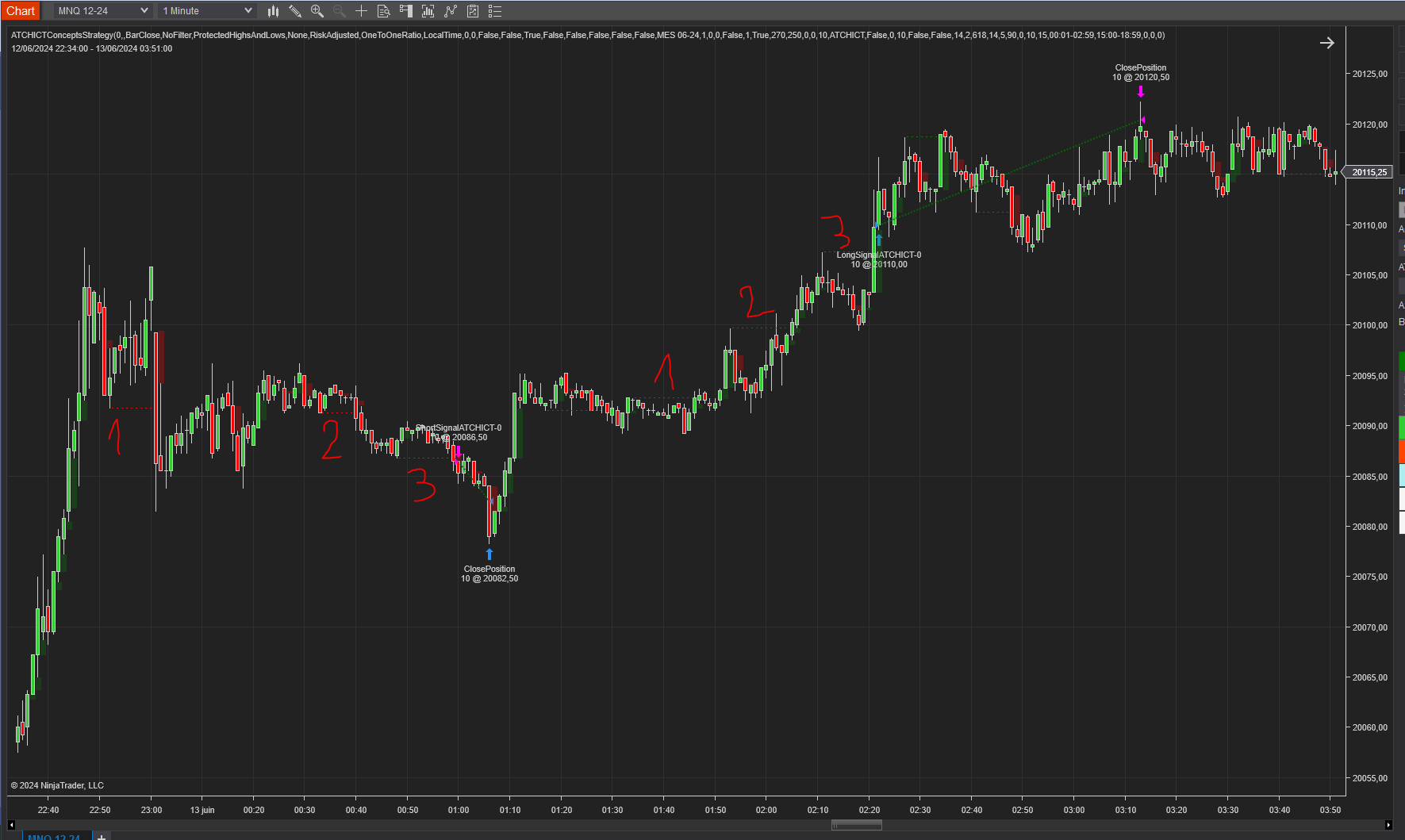 MSS+BOS sequence entry setup