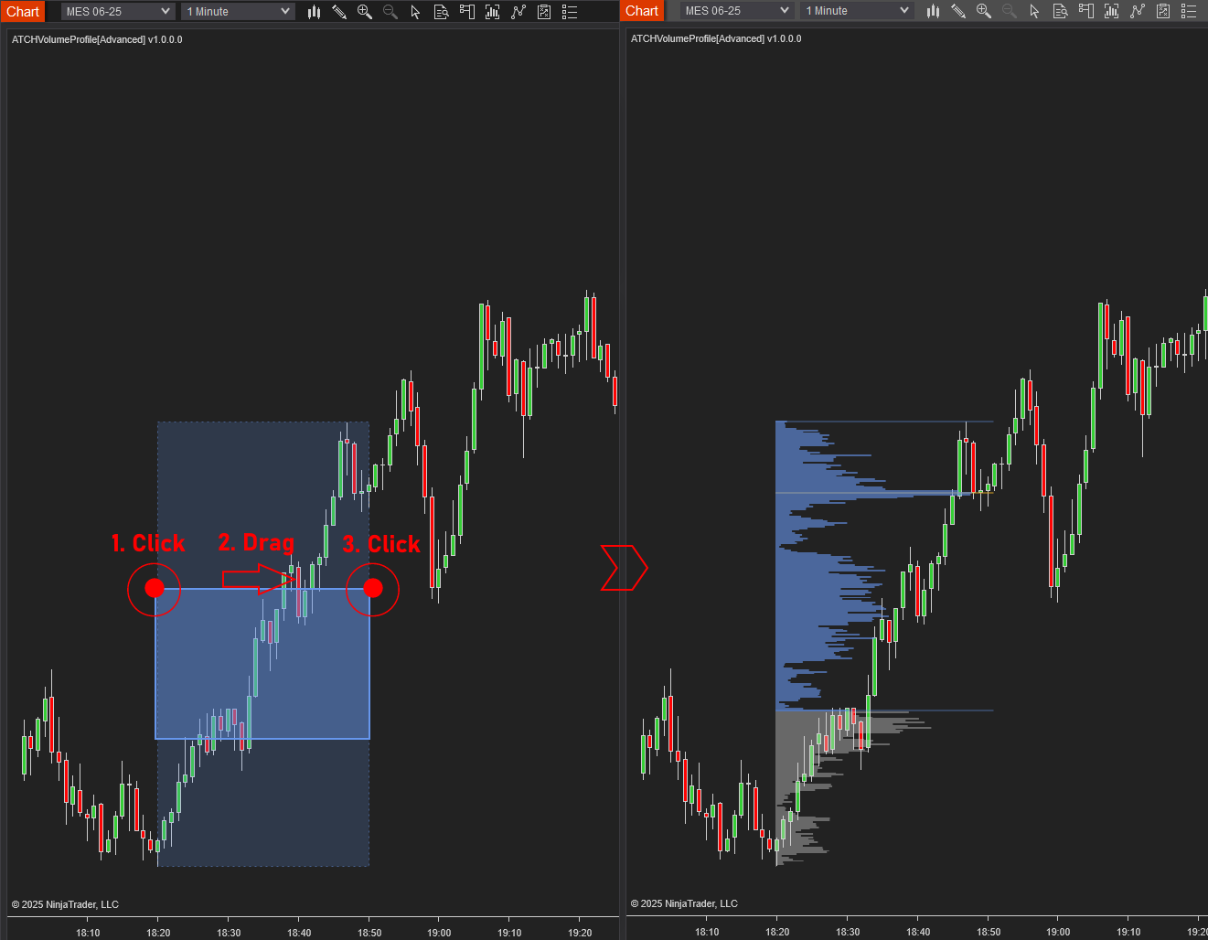 Desenho manual Click and Drag de Volume Profiles
