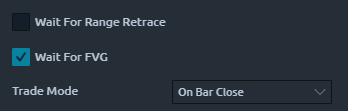 Eintritts-Setup Parameter Option 2