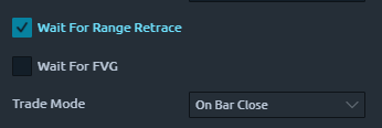 Eintritts-Setup Parameter Option 3