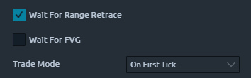 Eintritts-Setup Parameter Option 4