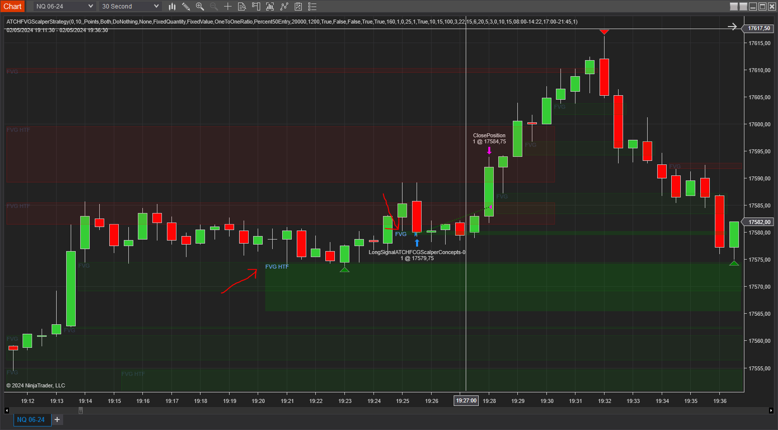 FVG+FVG long entry