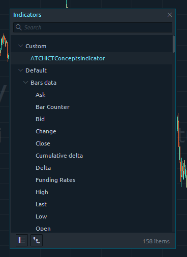 add indicator to quantower